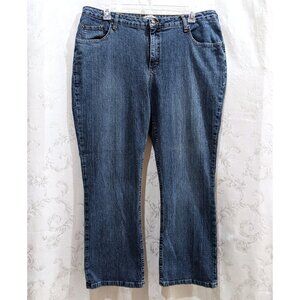 Vintage 90s High Waist Boot Cut Faded Jeans 22WP Petite Stretch High Rise Riders